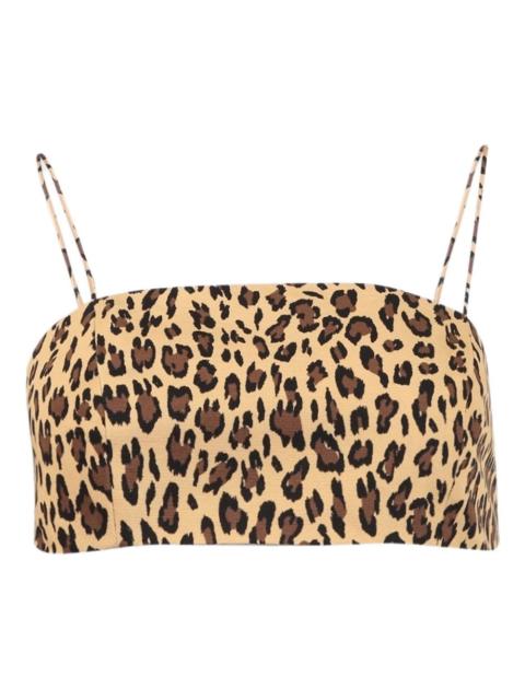 ADAM LIPPES leopard-print bandeau top