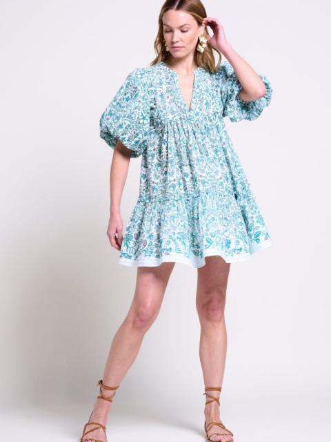 Poupette St Barth Mini Dress Cruz - Green Tiare