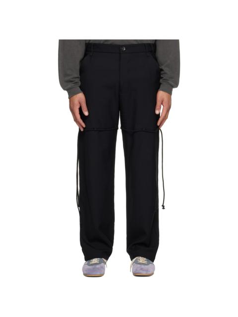 Song for the Mute Black Gabardine Dress Trousers