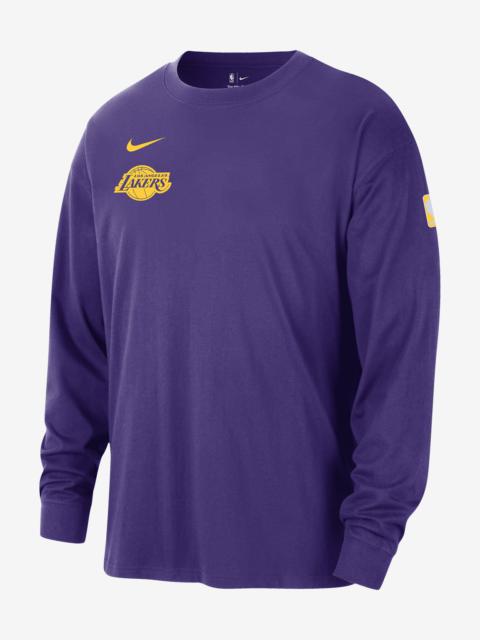 Los Angeles Lakers Courtside Nike Men's NBA Long-Sleeve Max90 T-Shirt