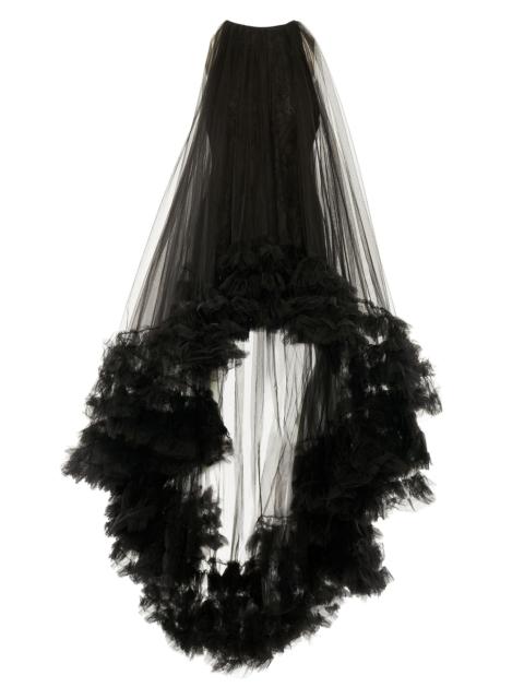 MAC DUGGAL Women's Ruffled Hem High-Low Gown - Black