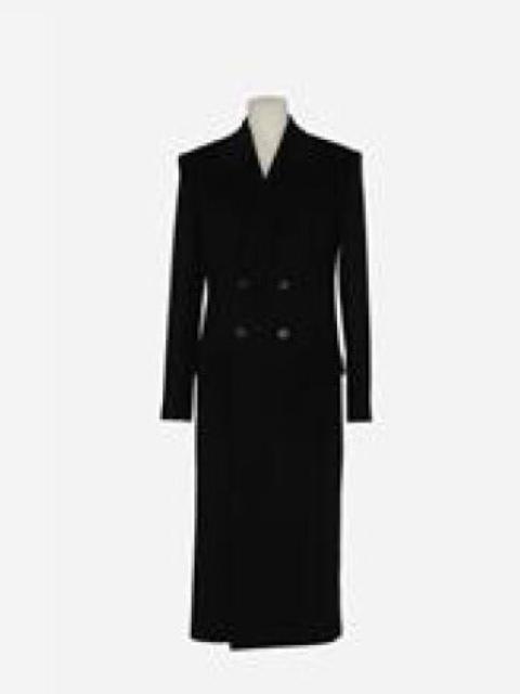 Saint Laurent Button Closure Coat In Cashmere