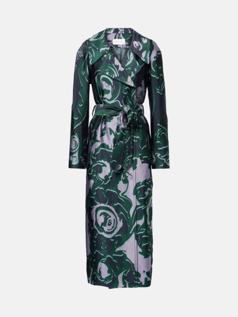 Dries Van Noten Printed trench coat