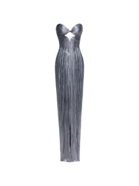 MARIA LUCIA HOHAN Stephanie cut-out pleated maxi dress