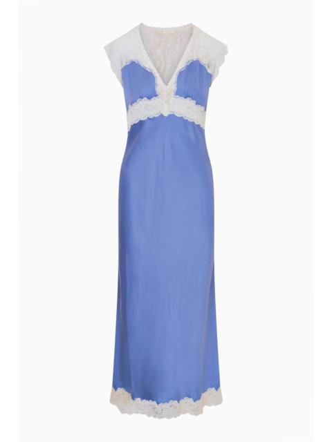 LoveShackFancy Vella Silk-Blend Lace Maxi Dress