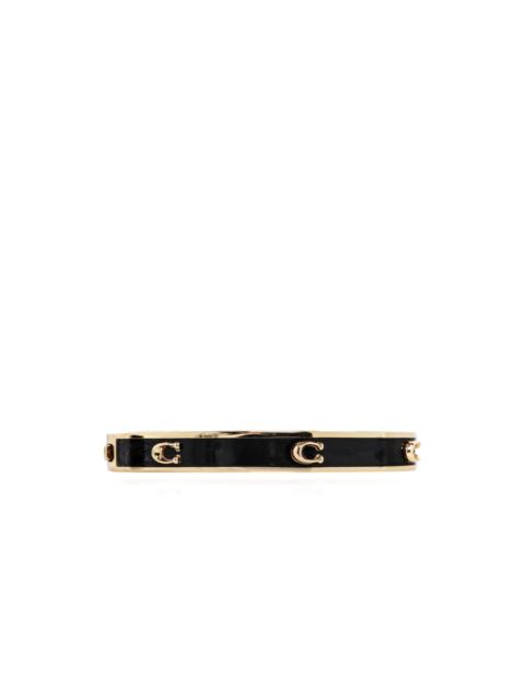 COACH logo-embossed bracelet