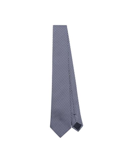 GIORGIO ARMANI geometric-patterned silk tie