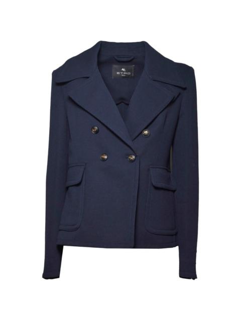 Etro double-breasted notched-lapel jacket