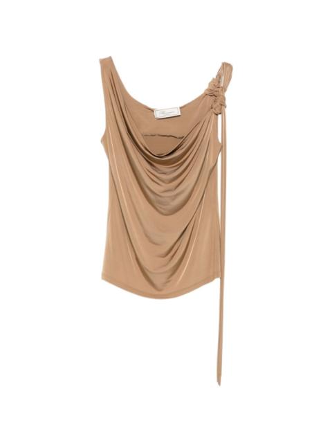 Blumarine cowl flower top