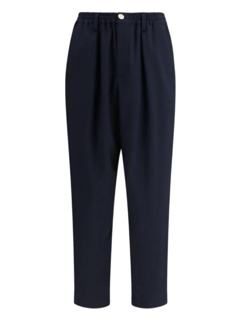 pleated wool trousers