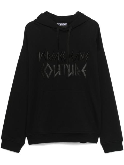 VERSACE JEANS COUTURE logo-embroidered hoodie