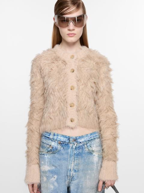 Acne Studios Cardigan textured - Beige