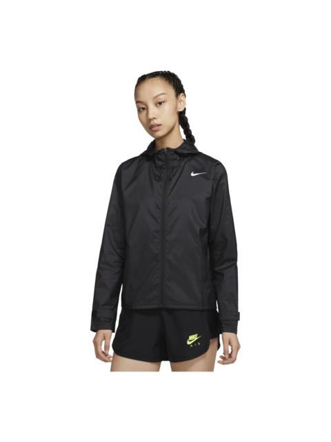 Nike (WMNS) 나이키 재킷 운영하는 스포츠 두건 재킷 검정 CU3218-010
