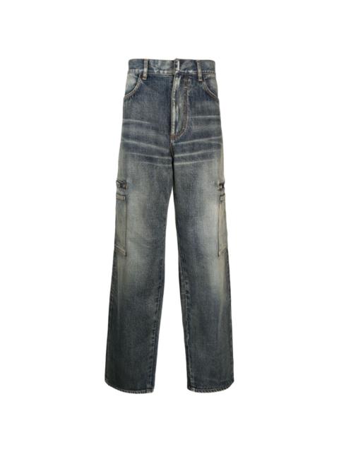 faded cargo jeans