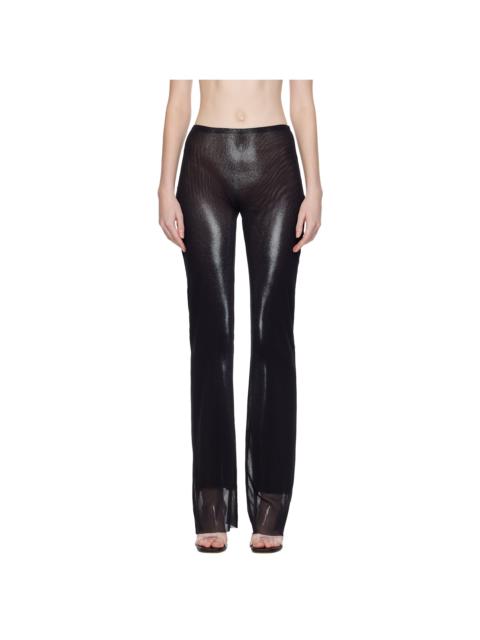 Jean Paul Gaultier Black 'The Silver Body Dust' Lounge Pants
