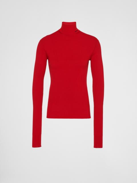 Prada Cotton turtleneck sweater
