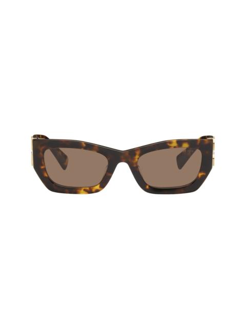 Miu Miu Brown Miu Glimpse Sunglasses