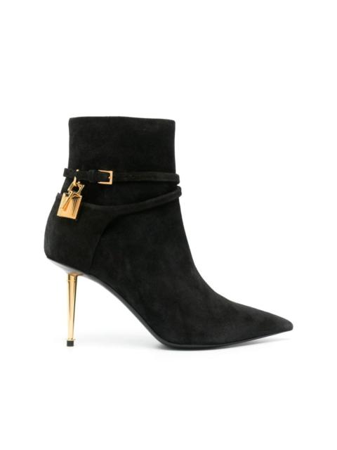 TOM FORD 85mm suede ankle boots
