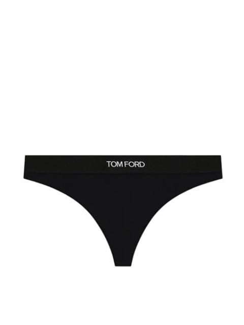 Thong with logo