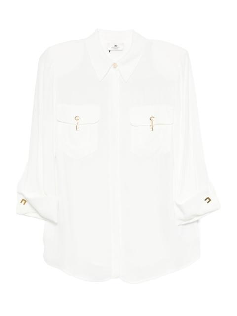 ELISABETTA FRANCHI pocket-detail three-quarter sleeve shirt