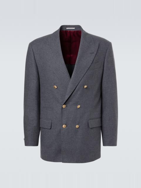 Brunello Cucinelli Wool, cotton, and silk blazer