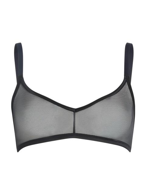commando Women's Mesh Triangle Bralette - Black