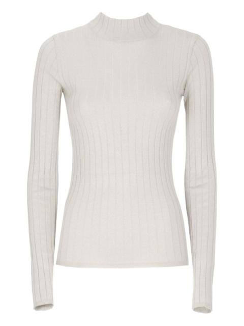 Brunello Cucinelli lurex ribbed sweater