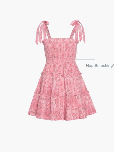 Hill House Home The Ribbon Charlotte Nap Dress - Pink Palm Ikat