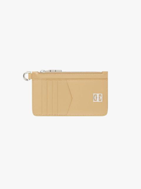Givenchy 4G ZIPPED CARDHOLDER IN BOX LEATHER