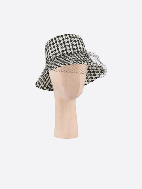 Dior Dior 30 Montaigne Large Brim Bucket Hat with Veil