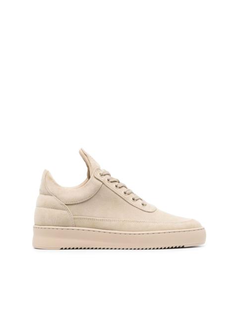Filling Pieces embroidered-logo suede sneakers