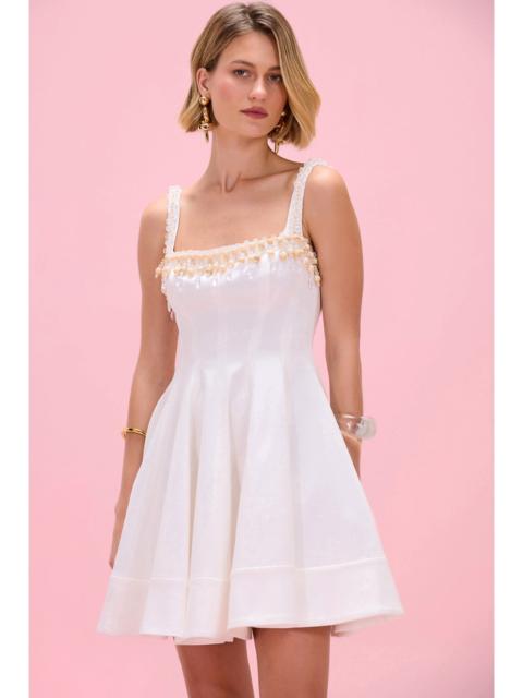 PatBO MEADOW LINEN MINI DRESS