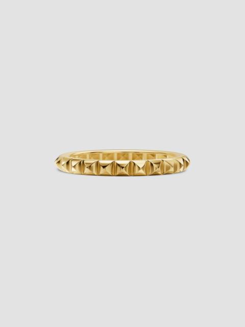 DAVID YURMAN Women's Petite Pyramid Band Ring in 18K Yellow Gold, 2.5MM - Gold