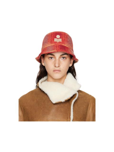 Isabel Marant Red & Orange Haley Bucket Hat