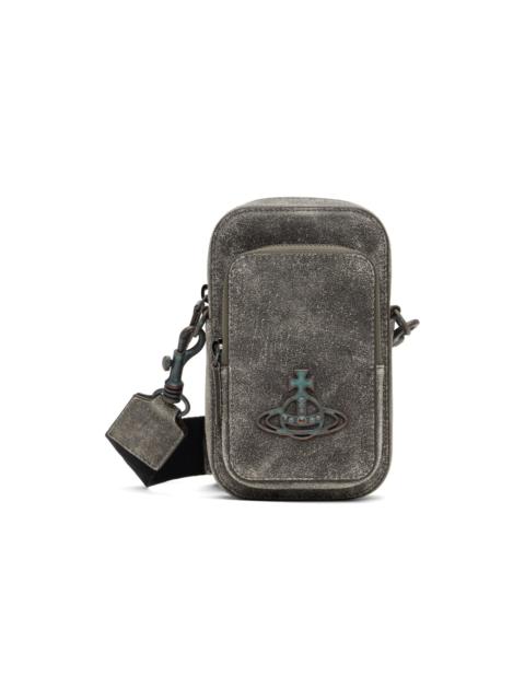 Vivienne Westwood Gray Phone Crossbody Pouch