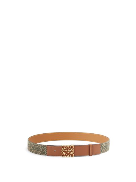 Loewe Anagram belt in jacquard and calfskin