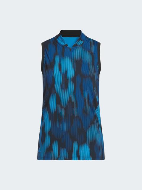 adidas ULTIMATE365 TOUR PRINTED SLEEVELESS POLO Shirt