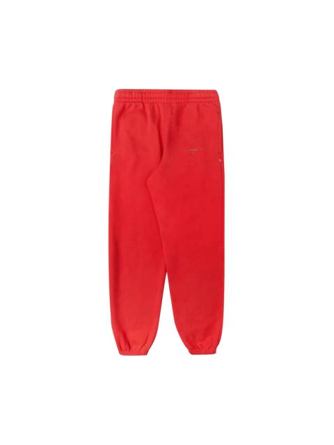 Off-White Unfinished Slim Sweatpant 'Red/Silver'