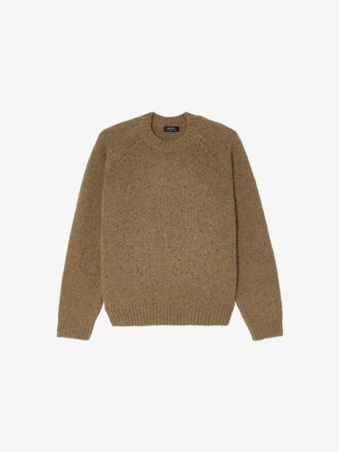 A.P.C. SPECKLED WOOL SWEATER