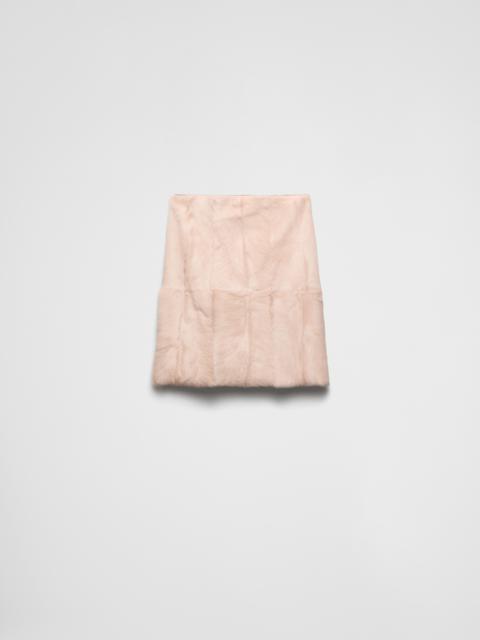 Prada Leather skirt
