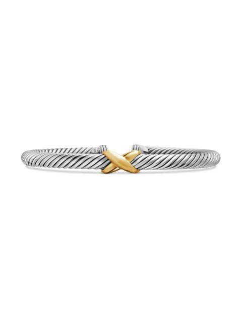 DAVID YURMAN Women's X Classic Cable Station Bracelet in Sterling Silver - Silver