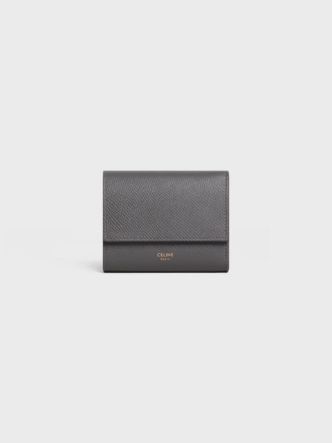CELINE Small trifold wallet in Grained calfskin