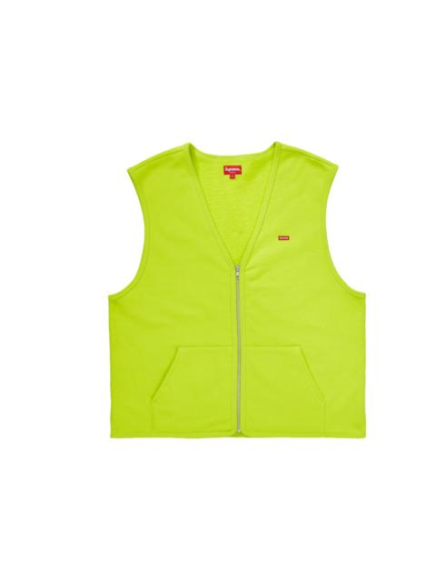 Supreme Supreme Zip Up Sweat Vest Acid Green