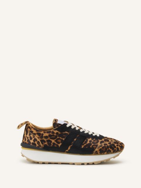 Lanvin LEOPARD PRINT BUMPR SNEAKERS IN PONY