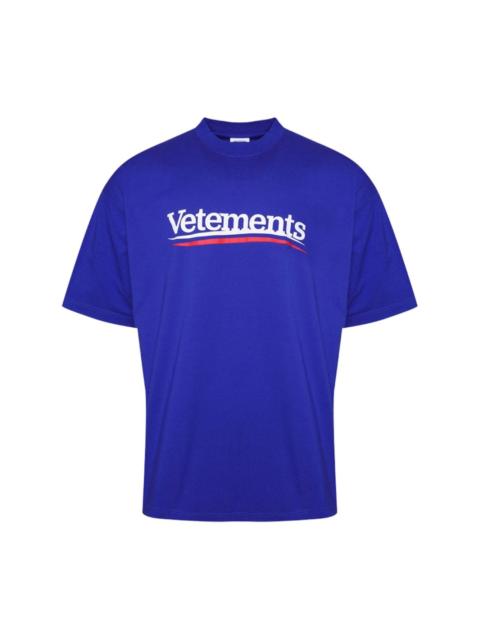 VETEMENTS logo-print cotton T-shirt