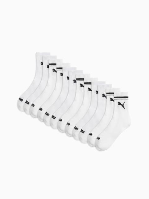 PUMA Women's Half-Terry Low Cut Crew Socks (3 Pairs)