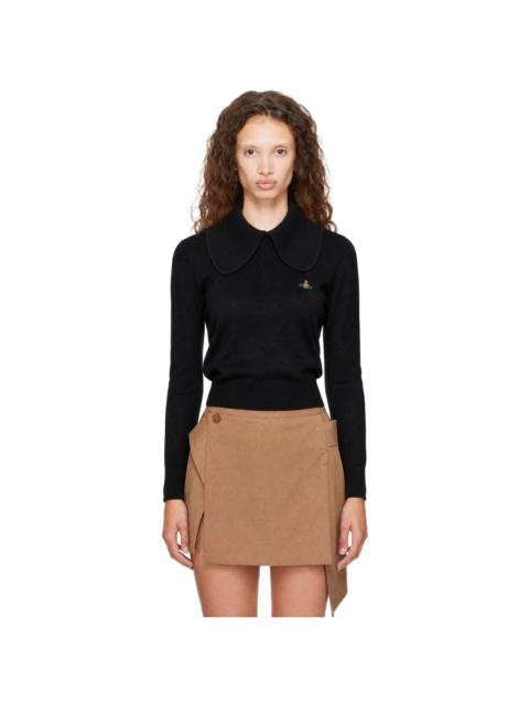 Vivienne Westwood Black Tie Bea Long Sleeve Polo