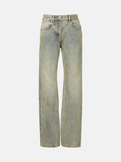 entire studios Faded high-rise straight jeans