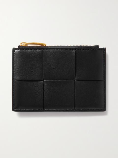 Bottega Veneta Cassette Intrecciato Leather Cardholder