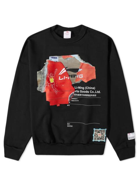 Li-Ning Li-Ning Cardboard Logo Sweat